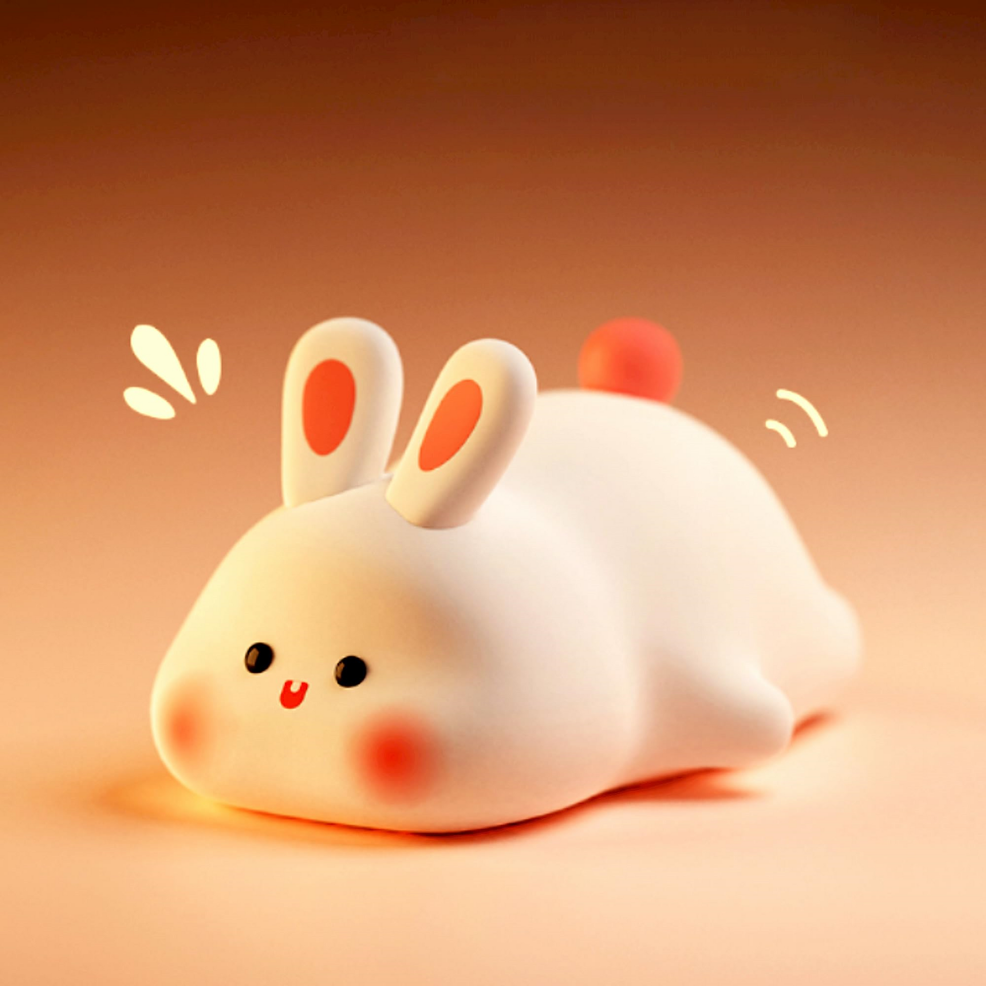 Bunny Squishy Lamp – Soft LED Night Light | Order-Oasis