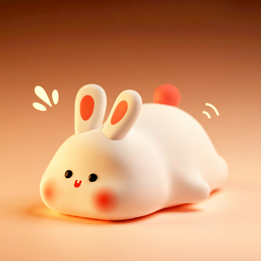 Bunny Squishy Lamp – Soft LED Night Light | Order-Oasis