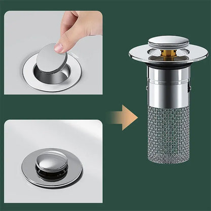 Stainless Steel Sink Drain Stopper & Filter | Order-Oasis