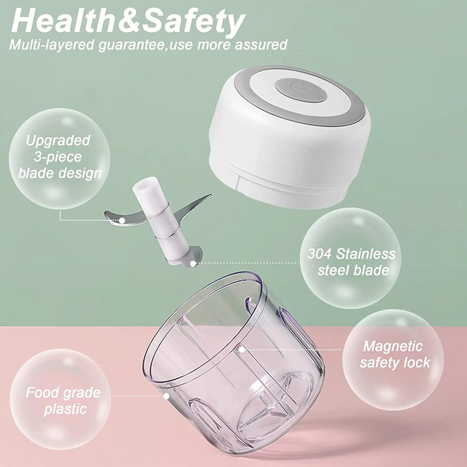 Mini Electric Chopper – Garlic Cutting | Order-Oasis 