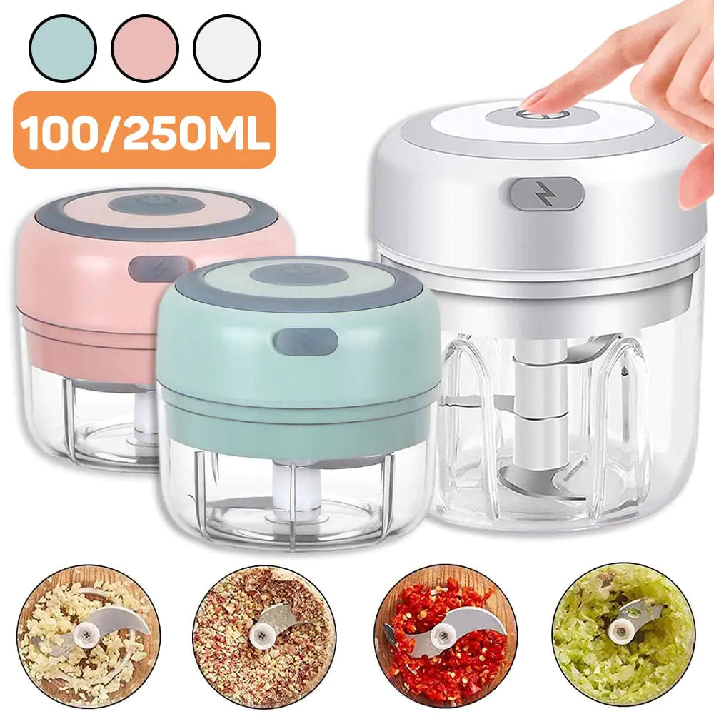 Mini Electric Chopper – Garlic Cutting | Order-Oasis 